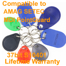 37bit S10401 Proximity Key Fob for AMAG SETEC MDI PointGuard